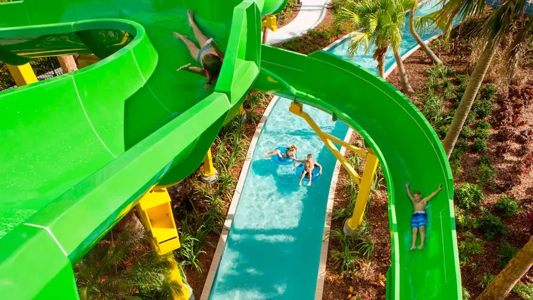 Dual Water Slides at Surfari Water Park
