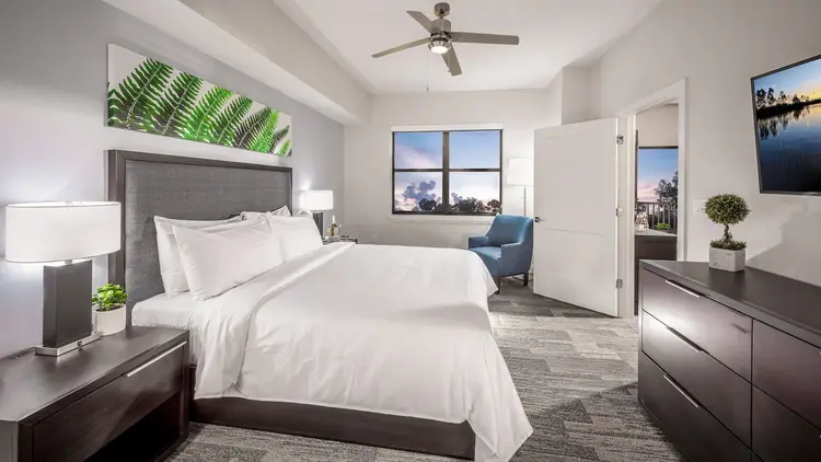 Master Bedroom in a 2-Bedroom Suite