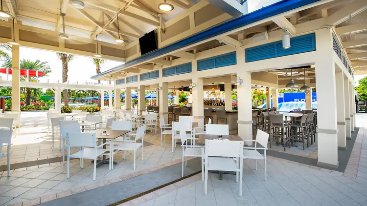 Longboard Bar & Grill at Surfari Water Park, Featuring Smoked BBQ Dishes