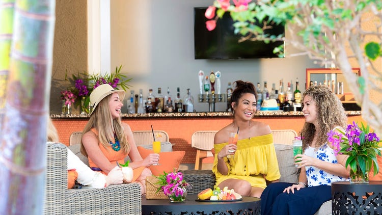 The Springs Bar & Grill with Outdoor Seating for Dining and Drinks