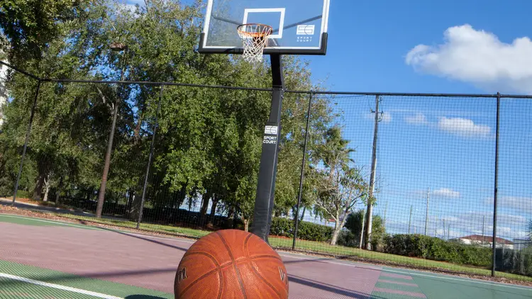 A basketball court at Resident Inn during daytime