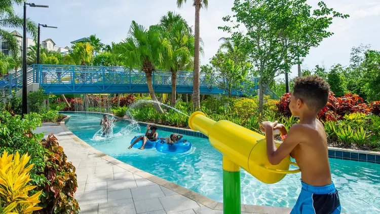 Water Canon Fun on the Lazy River at Surfari Water Park