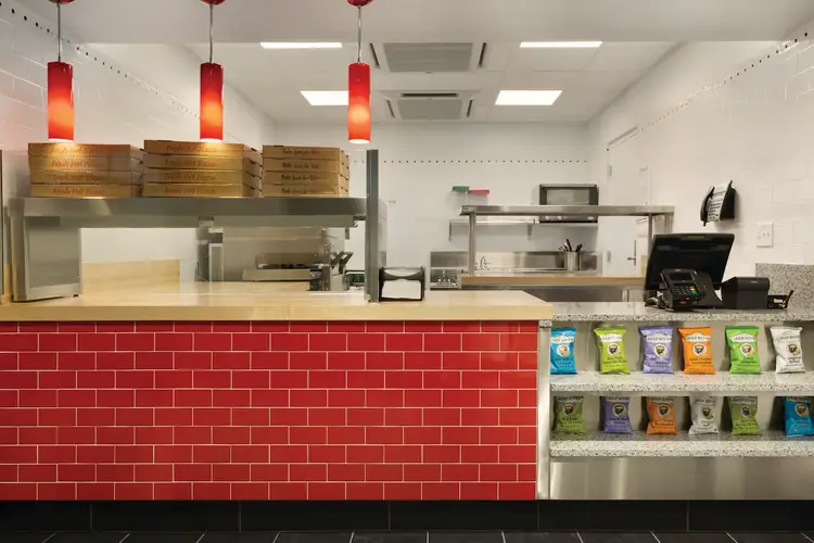 Pick up a fresh, hot pizza from our newest eatery, Bistro Pizza Express. Located in the main building. Open daily.